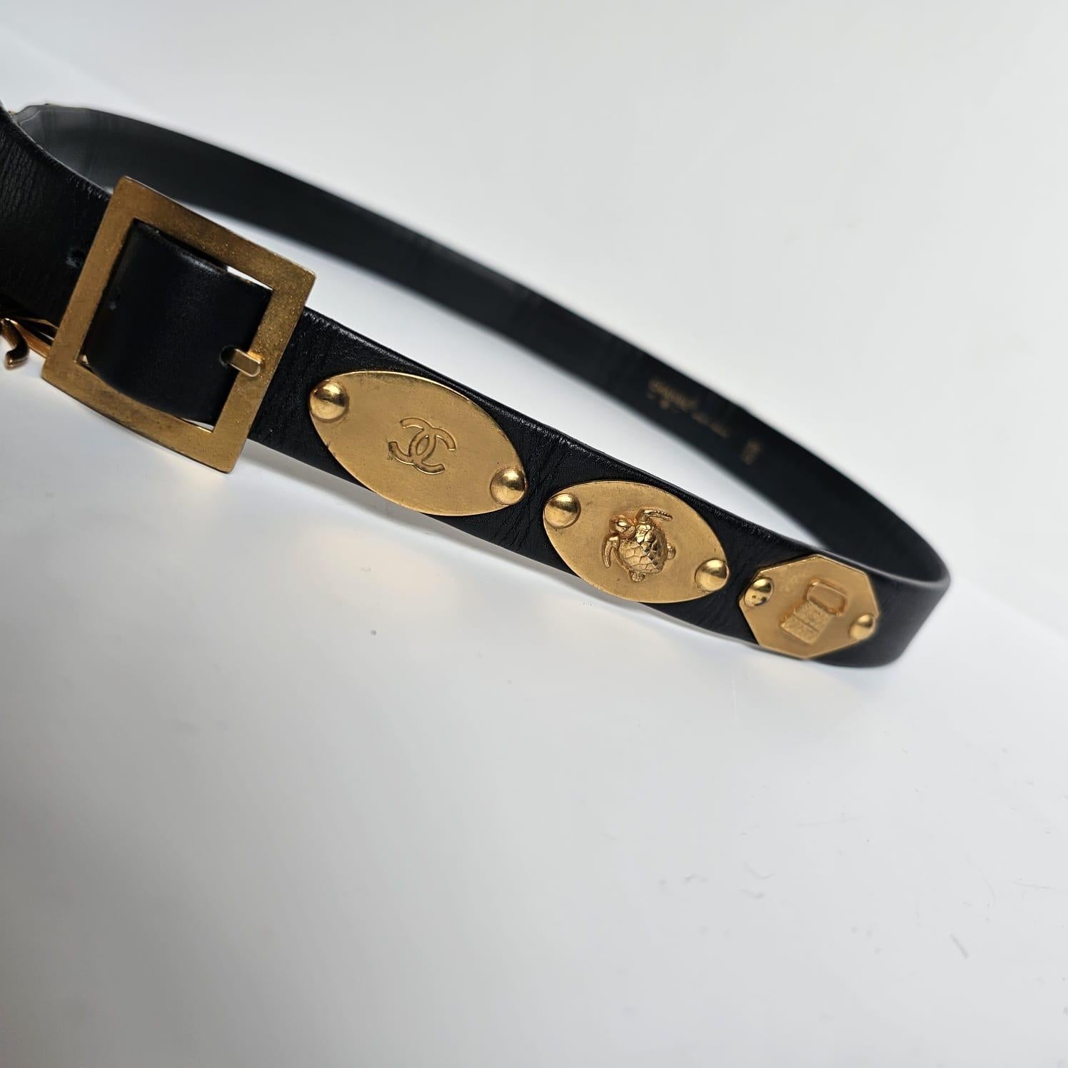 Vintage 1996 Charms Leather Belt 8