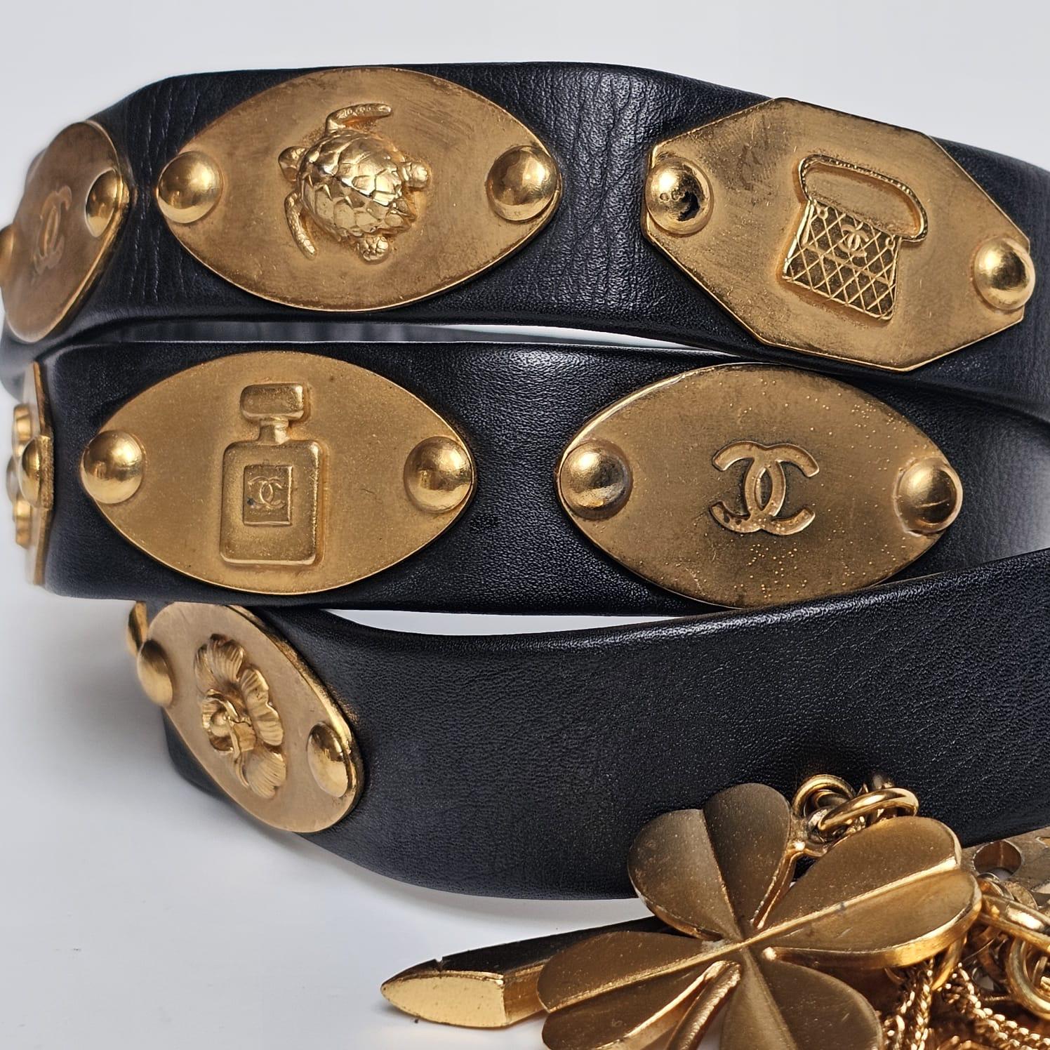 Vintage 1996 Charms Leather Belt 10