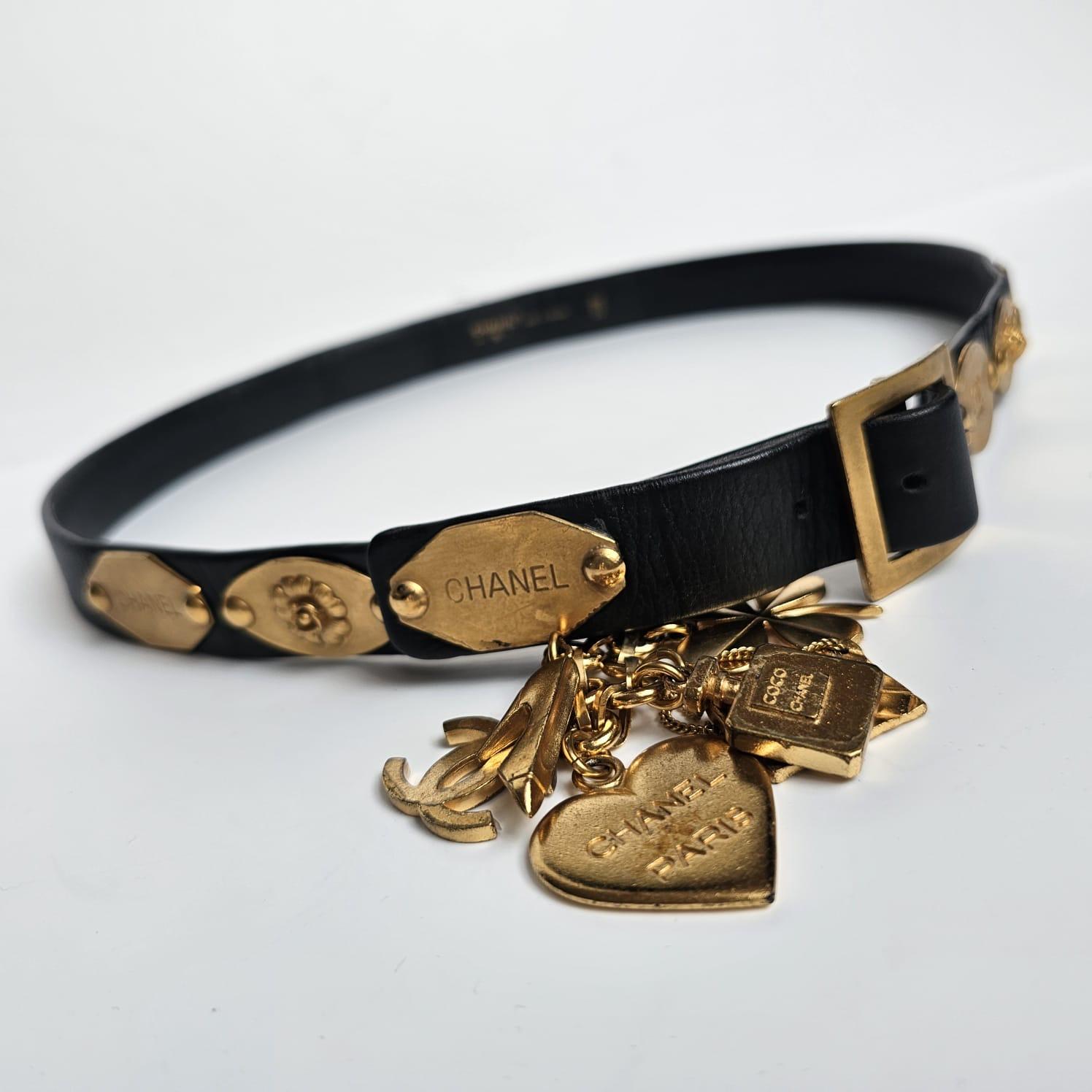 Women's Vintage 1996 Charms Leather Belt