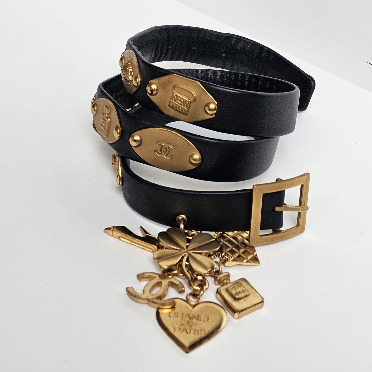 Vintage 1996 Charms Leather Belt 4