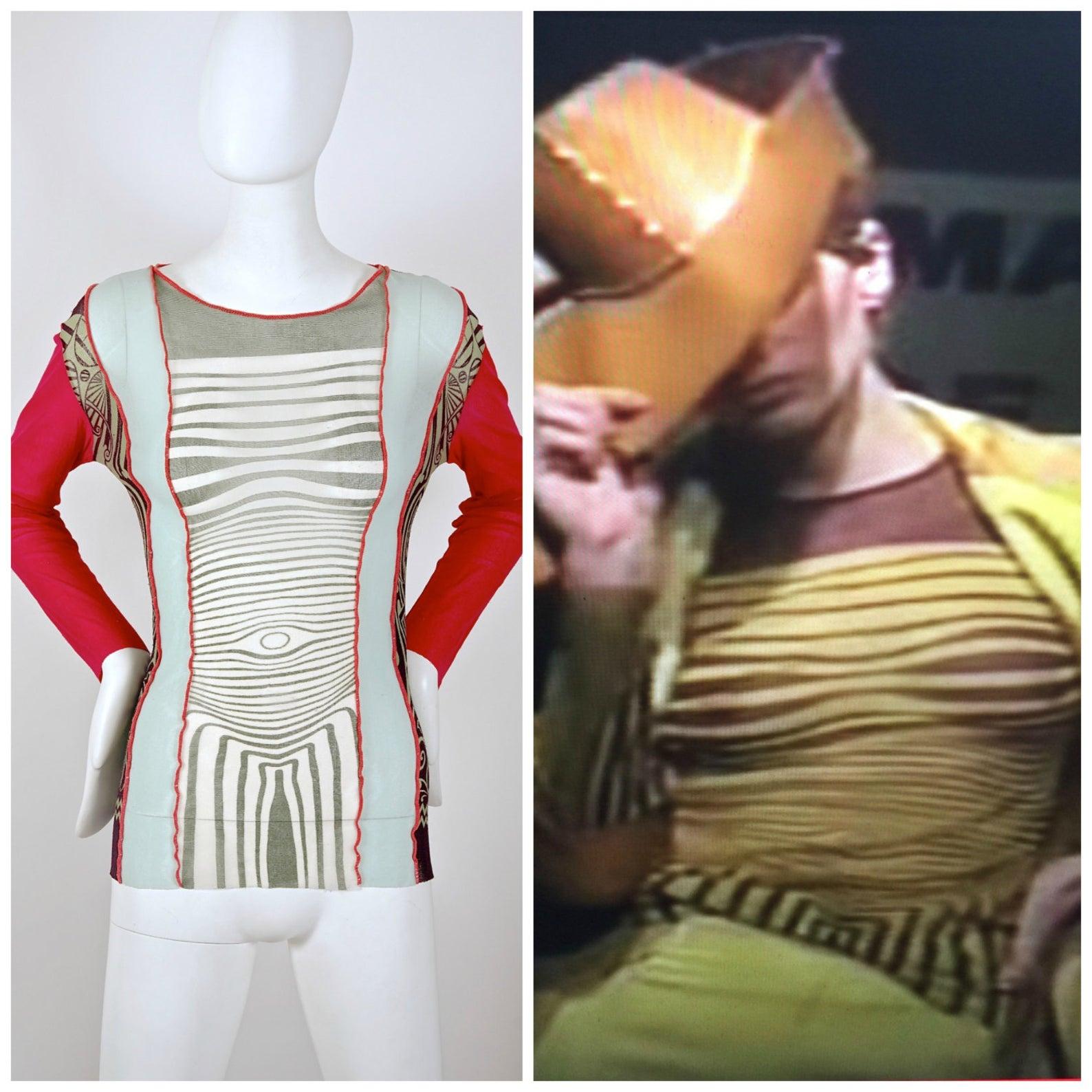 Vintage 1996 Jean Paul Gaultier Cyberbaba Body Map Optical