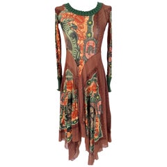 Vintage 1996 Jean Paul Gaultier Geld- Tattoo-Kleid