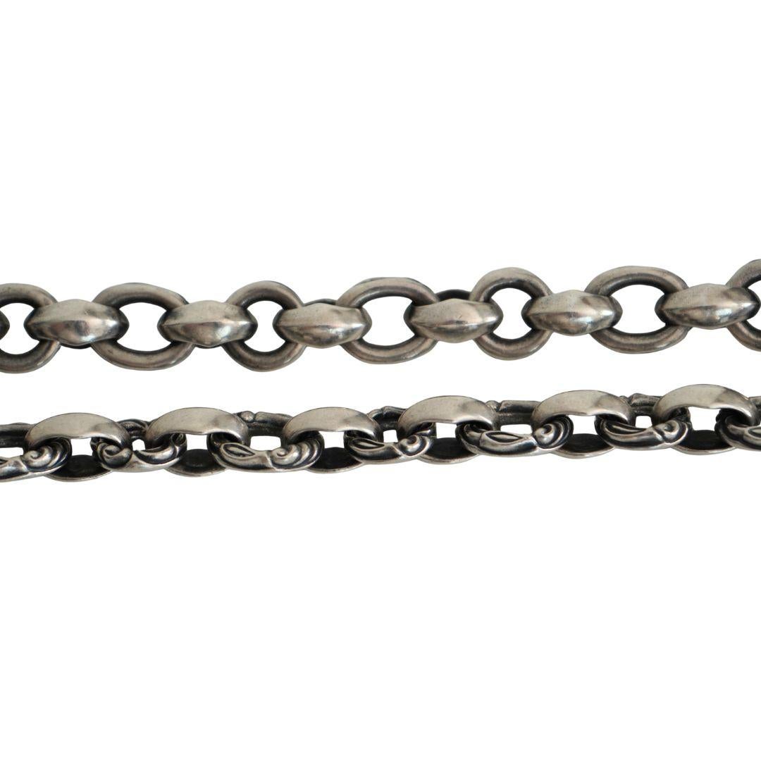 Vintage 1996 Leonard Kamhout Cintura a catena in argento sterling in vendita 5