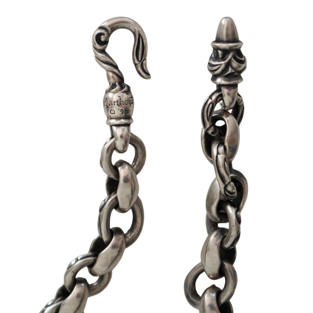 Vintage 1996 Leonard Kamhout Cintura a catena in argento sterling in vendita 2
