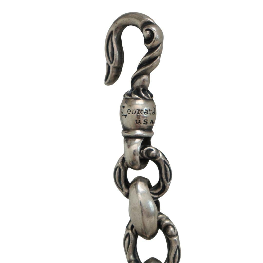 Vintage 1996 Leonard Kamhout Cintura a catena in argento sterling in vendita 3