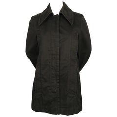 Vintage 1996 MARTINE MARGIELA cappotto nero da passerella con tasche allungate