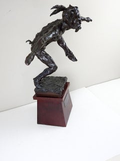 Vintage 1996 Mythical Dancing Creature Bronze Sculpture