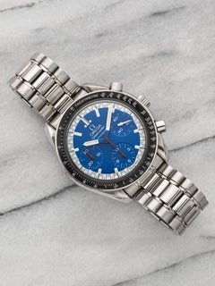 Vintage 1996 Omega Speedmaster Schumacher 3510.80 Steel Blue Dial Auto 39 mm