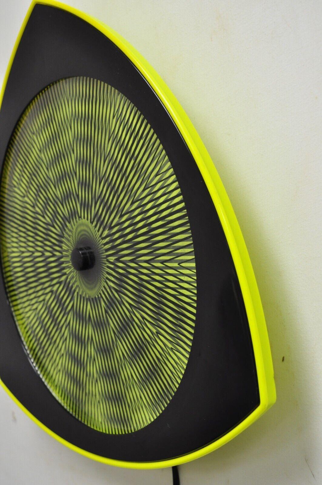 20th Century Vintage 1996 Rabbit Tanaka Lumaseries CyberSpace Neon Green Kinetic Wall Art (B) For Sale