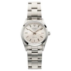 Rolex Air-King 14000 vintage de 1996, acier inoxydable, cadran argenté, automatique, 34 mm