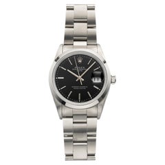 Vintage 1996 Rolex Oyster Perpetual Date 15200 Steel Black Dial Auto 34mm