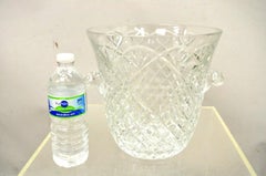 Vintage "1997 Ben Miller Memorial Winner" Diamond Cut Crystal Glass Ice Bucket