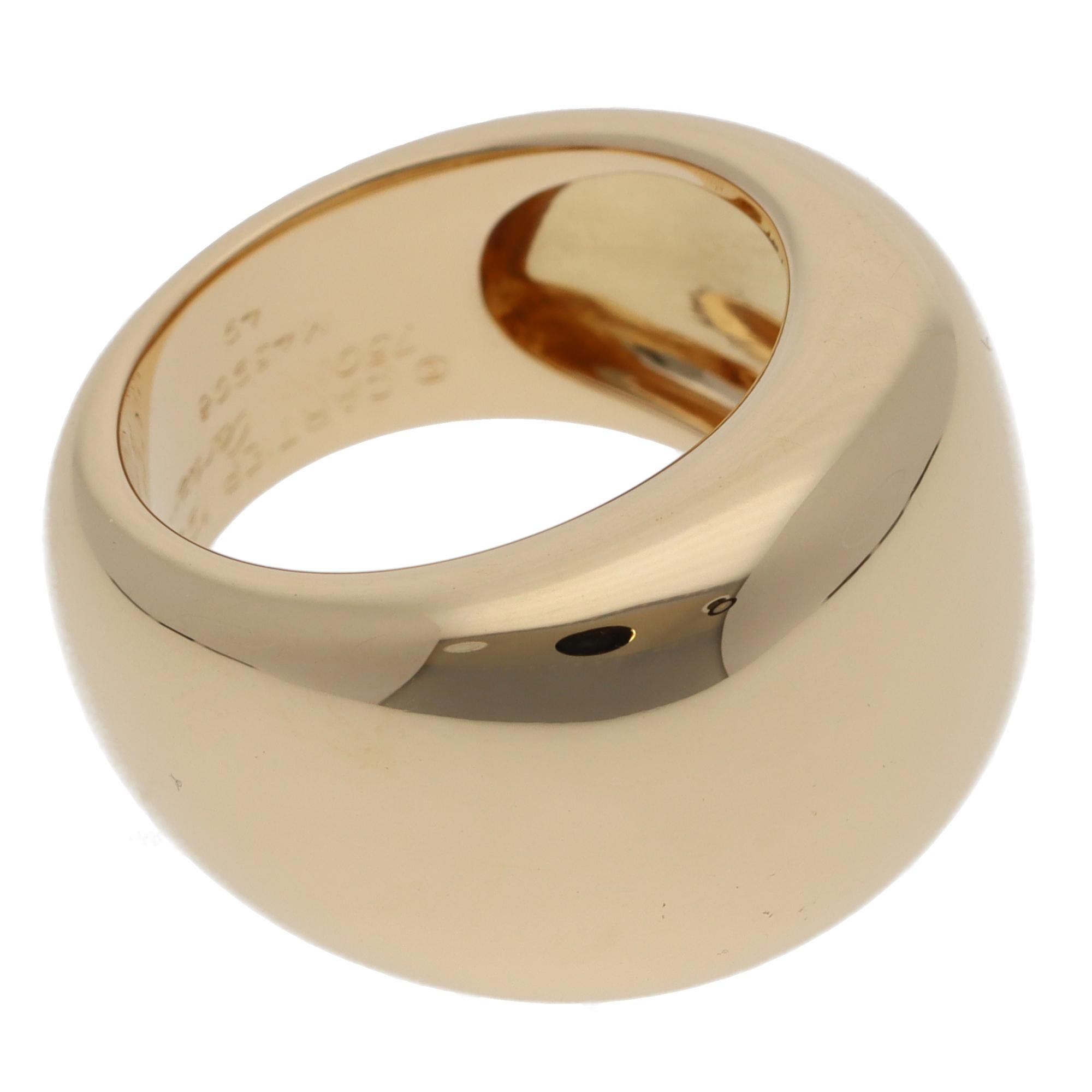 Vintage 1997 Cartier Nouvelle Vague Ring aus Gelbgold (Moderne) im Angebot