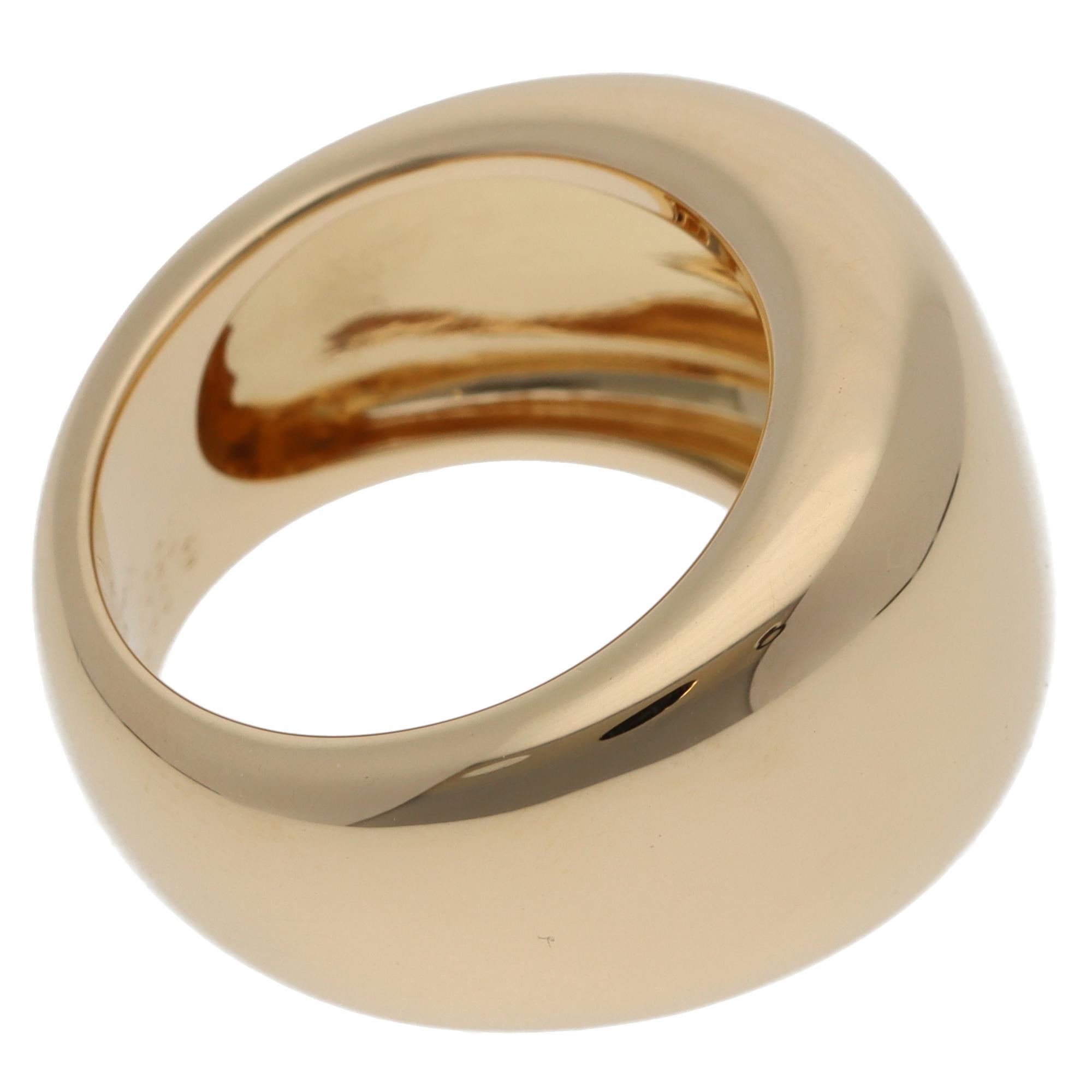 Vintage 1997 Cartier Nouvelle Vague Ring aus Gelbgold im Zustand „Hervorragend“ im Angebot in London, GB