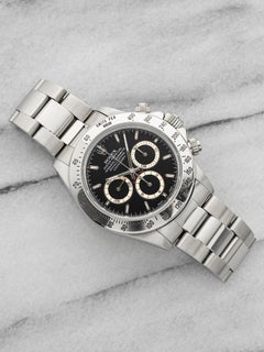Vintage 1997 Rolex Daytona 16520 Steel Black Cream Subdials Auto 40mm