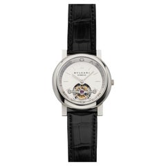 Vintage 1998 Bvlgari Tourbillon AT 40 PL TB Platinum Skeleton Manual 40mm
