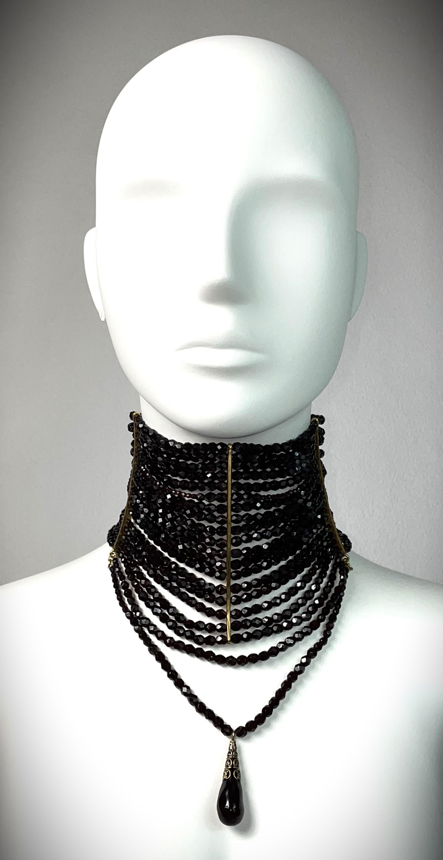 **THANK YOU FOR SHOPPING WITH MES DEUX FILLES**

DESIGNER: 1998 Christian Dior by John Galliano- this is the extra large 18 strand version
CONDITION: Good
COUNTRY MADE: France
FABRIC: Metal & Crystal
SIZE: Extra large
MEASUREMENTS; provided as a