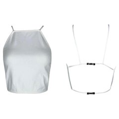 Vintage 1998 Gucci by Tom Ford White Backless Crop Top