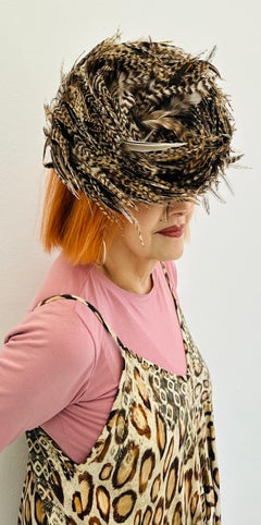 Vintage 1998 Philip Treacy Bespoke Unused Pheasant Feather Fascinator Hat