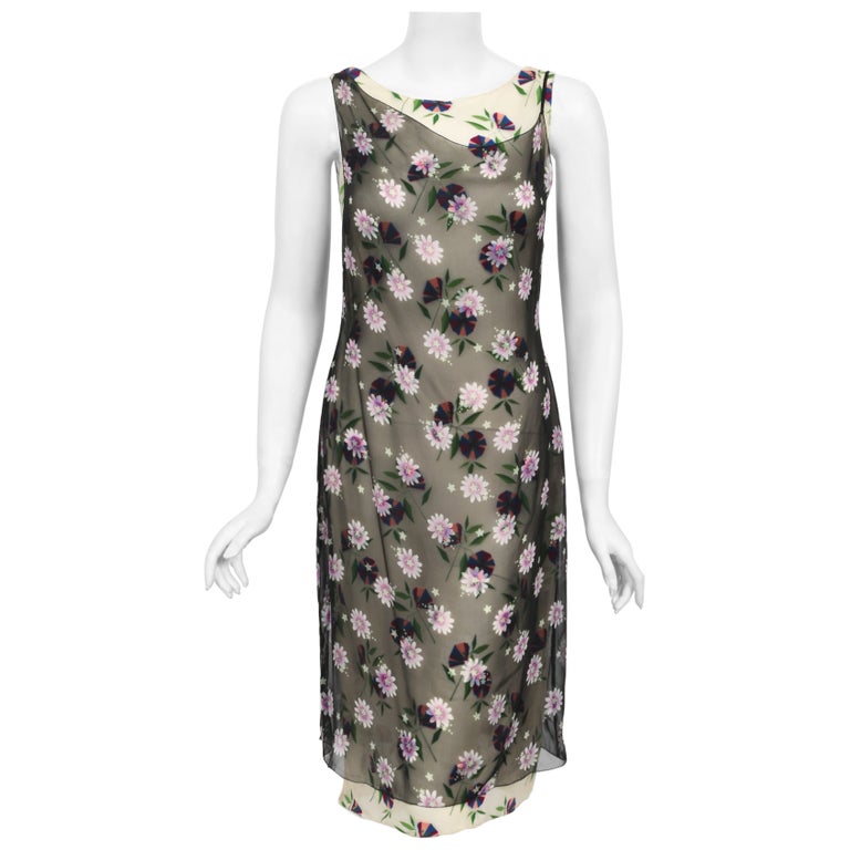 90s floral slip dress Dolores Long Slipdress M/L  OMNIA