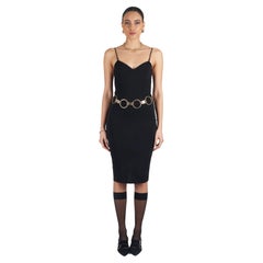 Vintage Gucci by Tom Ford 1999 Schwarzes Bodycon-Kleid, Vintage