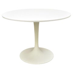 Vintage 1999 Ikea Docksta 13040 41" Round White Tulip Base Dining Table