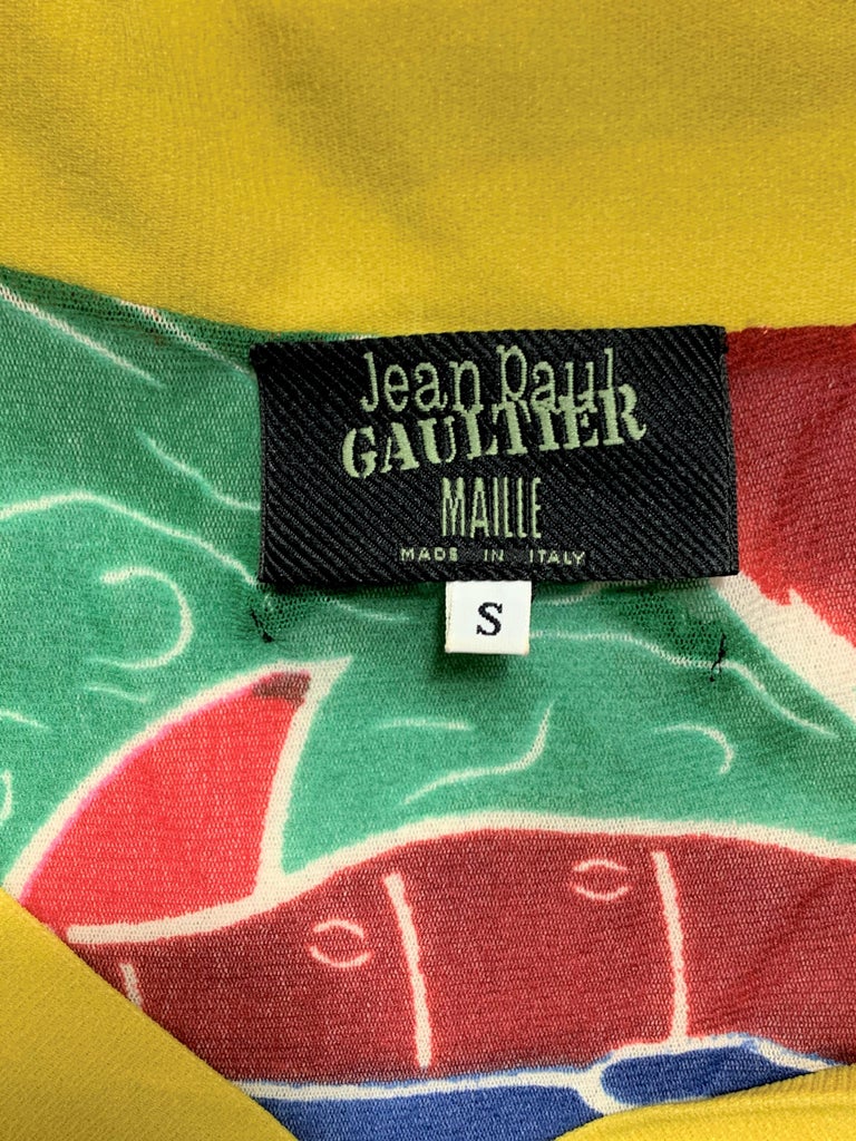 Vintage 1999 Jean Paul Gaultier Sheer Mesh Japanese Kimono Bodysuit Top ...