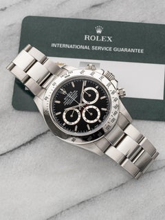 Vintage 1999 Rolex Daytona Zenith 16520 Stainless Steel Black Dial Auto 40 mm