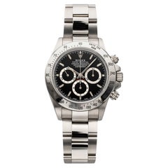 Vintage 1999 Rolex Daytona Zenith 16520 Stainless Steel Black Dial Auto 40 mm