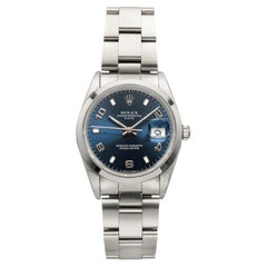 Vintage 1999 Rolex Oyster Perpetual Date 15200 Steel Blue Dial Auto 34mm