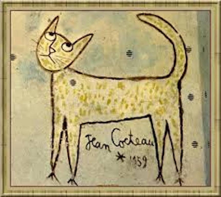 Vintage 19997 JEAN COCTEAU Cat Brooch at 1stDibs | jean cocteau
