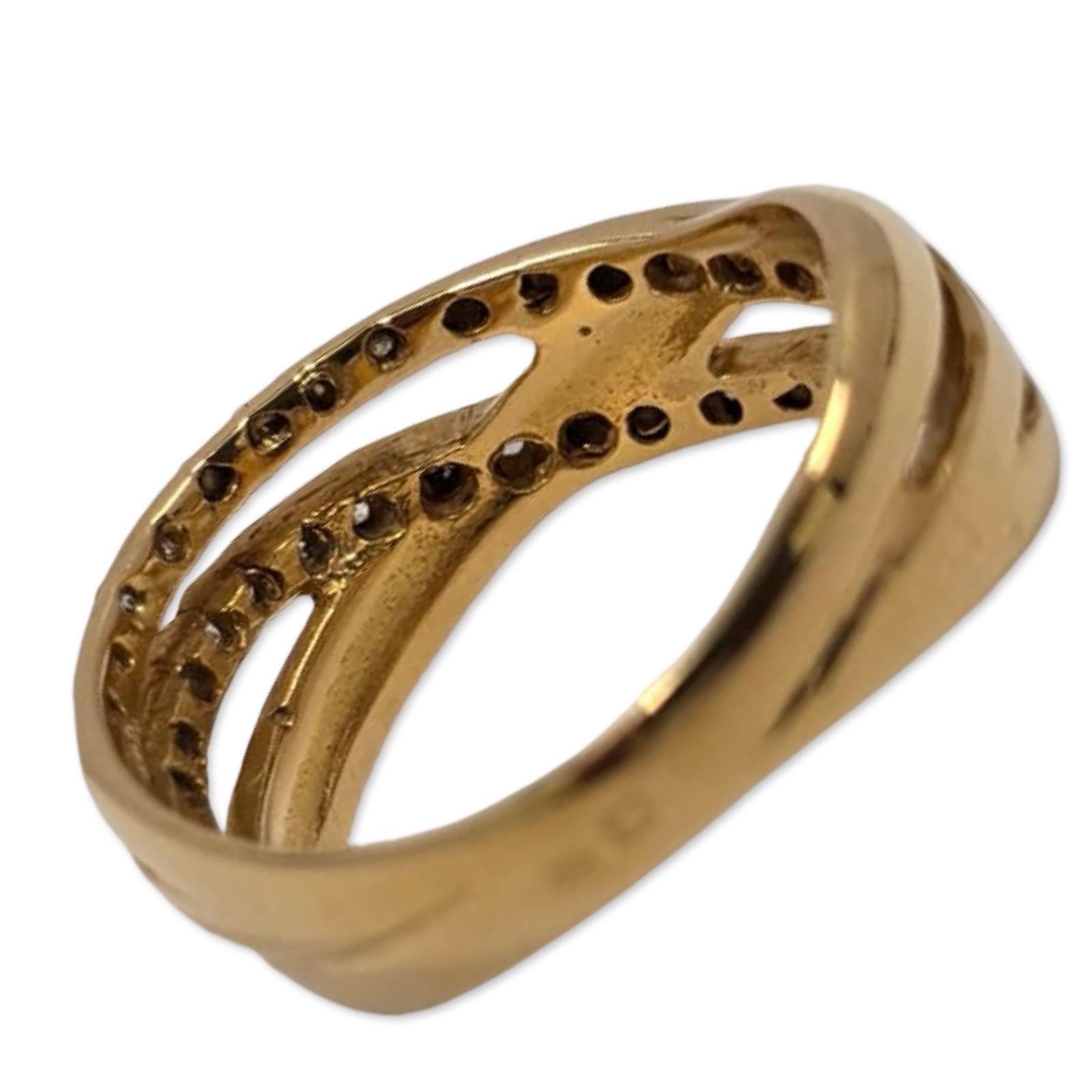 Nastro di diamanti d'epoca in oro 19 carati, pavé da 0,51 carati, marchi mediorientali in vendita 1