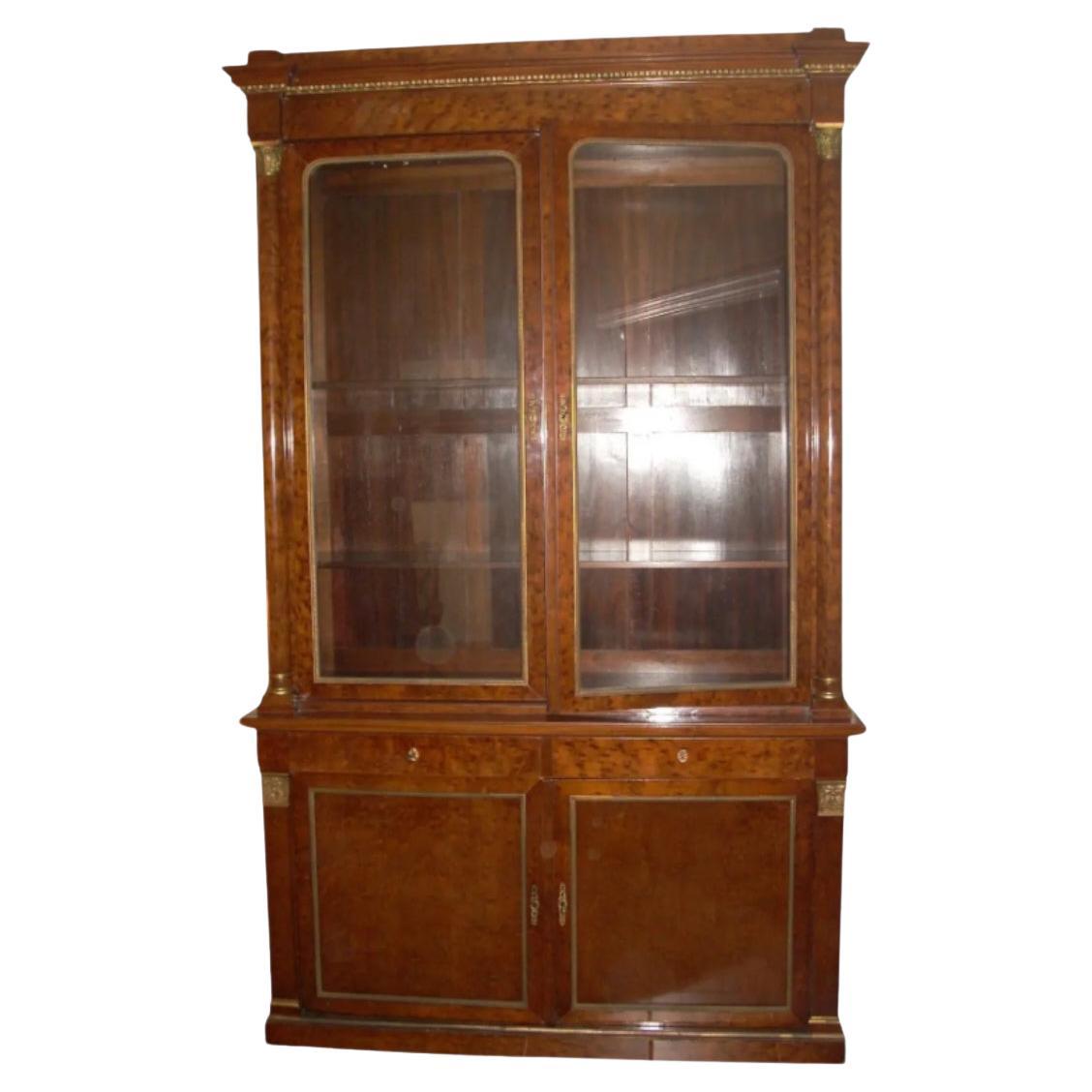 Vintage 19th C. French Breakfront Cabinet For Sale