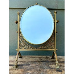 Vintage 19th Century Convent Reliquary Mirror