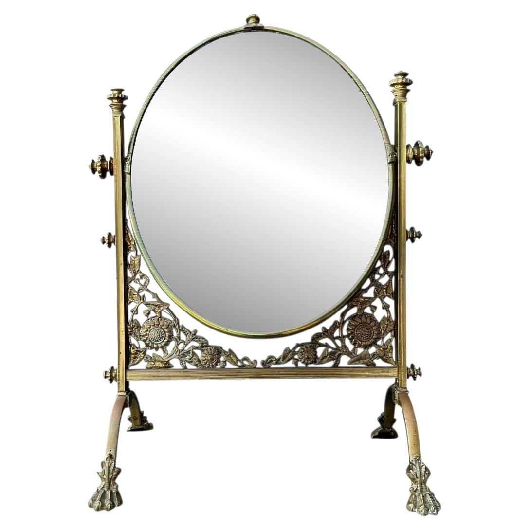 Vintage 19th Century Convent Reliquary Mirror