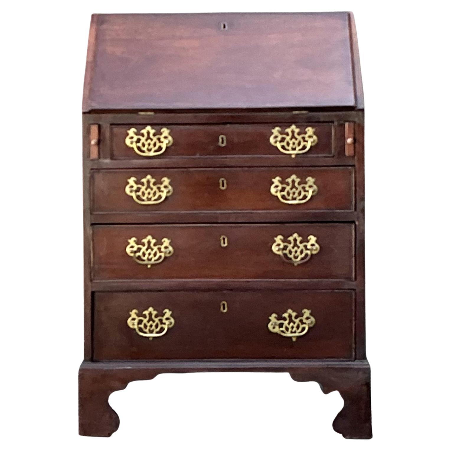 Vintage 19th Century Drop Down Writing Desk For Sale