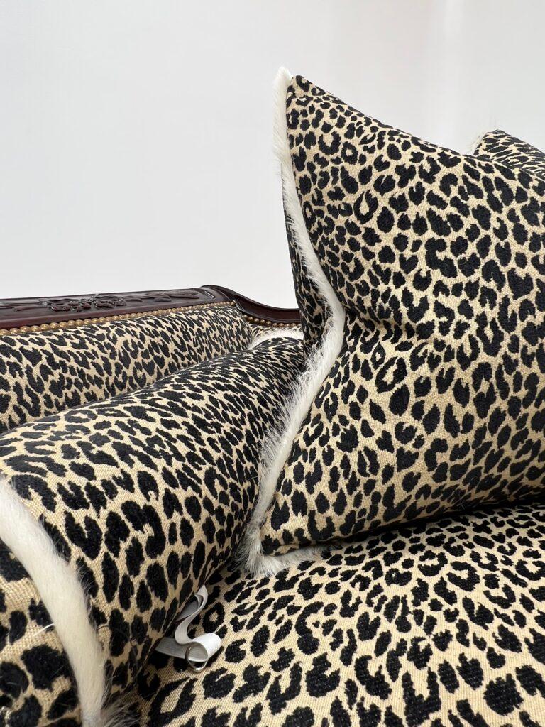 Vintage 19th Century Duncan Phyfe Sofa in Barrow Fabric For Sale at 1stDibs