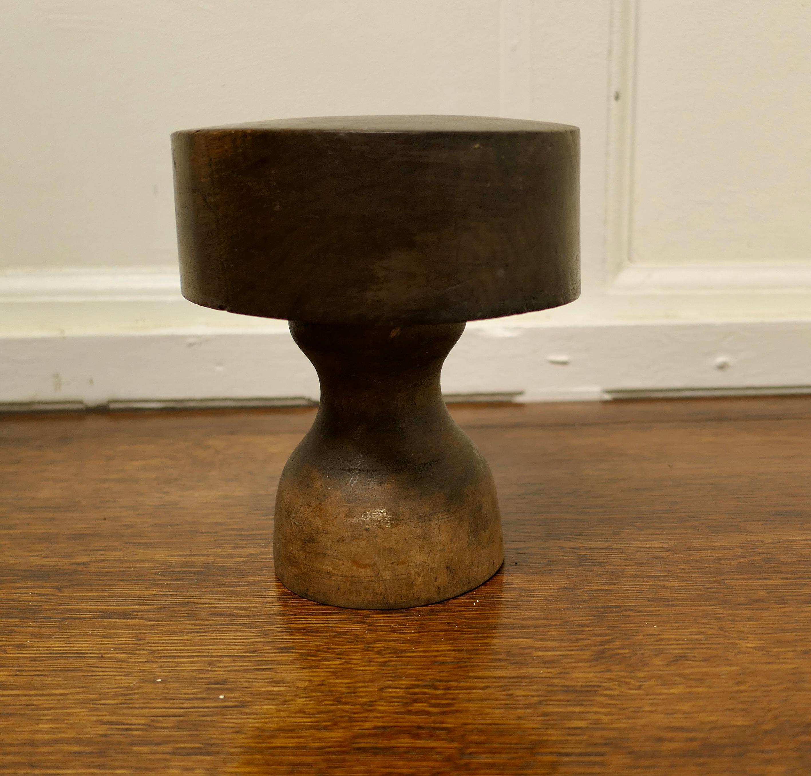 Fruitwood Vintage 19th Century French Hat Block, Shop Display For Sale