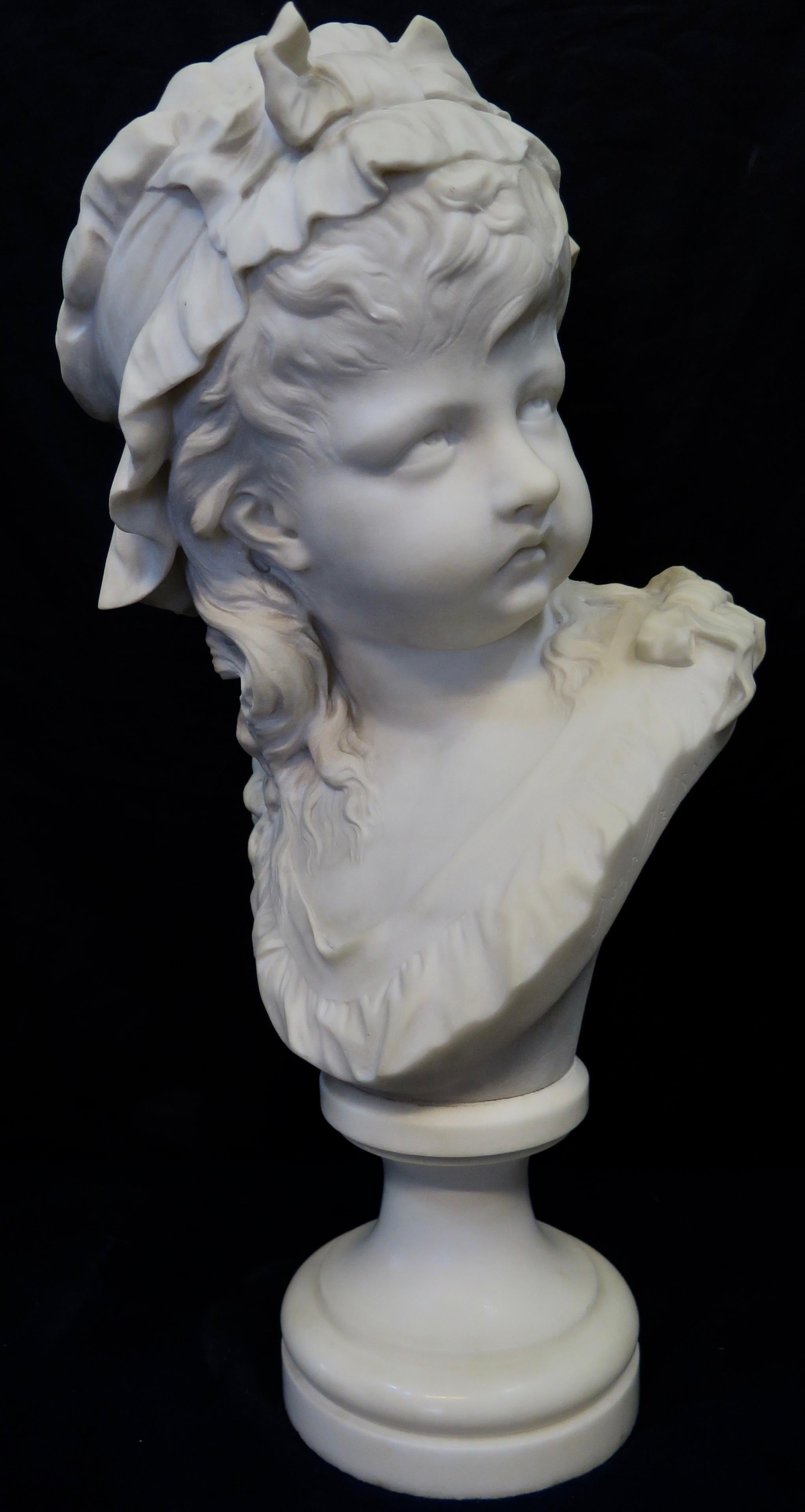 Vintage 19th Century Marble Bust 4