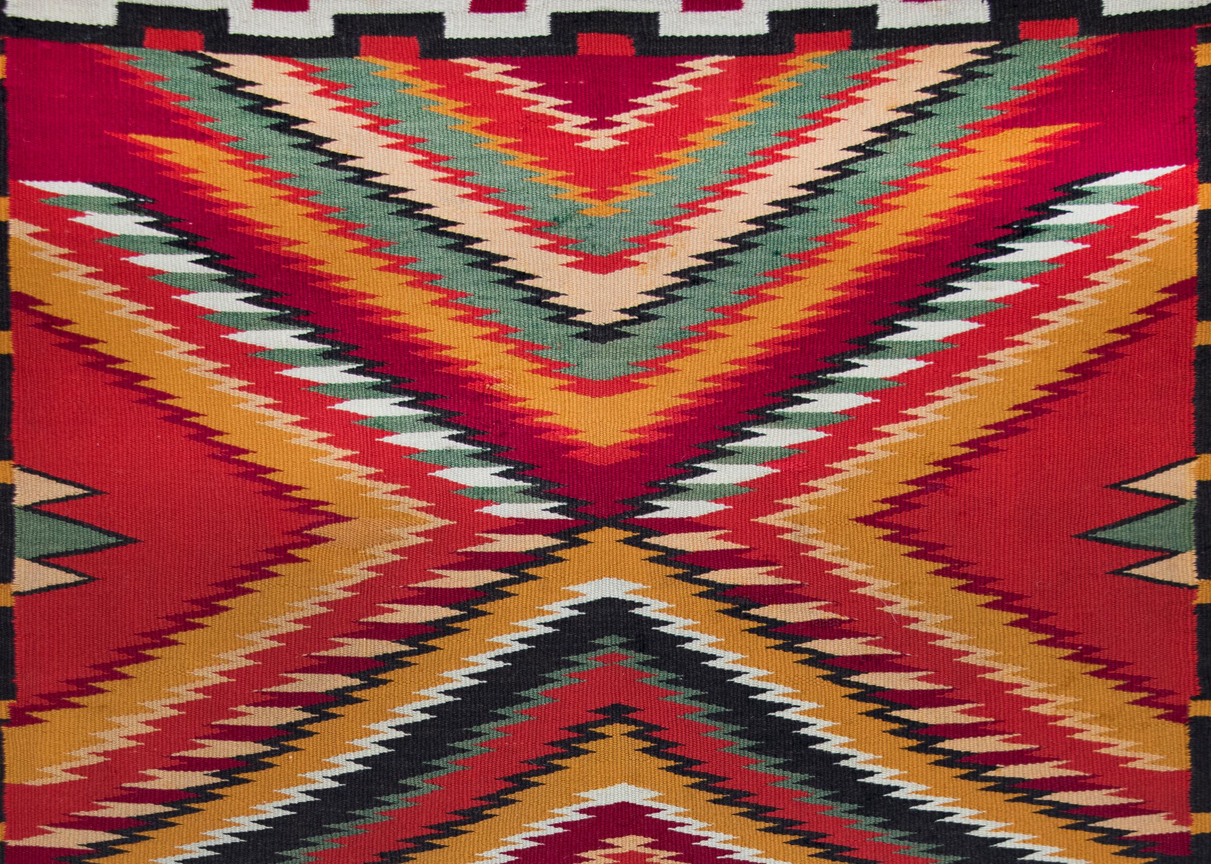 these native americans are famous for their woven eye-dazzler blankets.