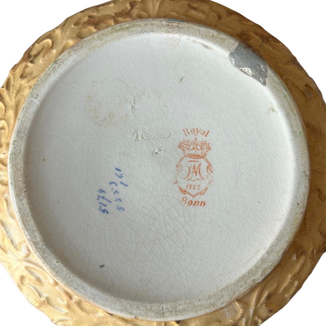 Vintage 19ème siècle Royal Bonn Biscuit Barrel en vente 4