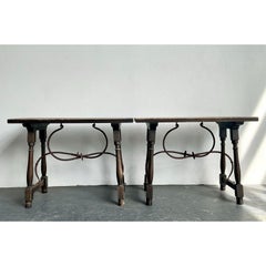Vintage 19th Century Side Tables - A Pair