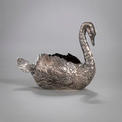 Vintage 19th Century Silver Swan by Ludwig Neresheimer & Co., Hanau, Germany