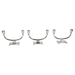 Vintage 2-Arm Silver Plate Candle Holders Denmark Set of 3