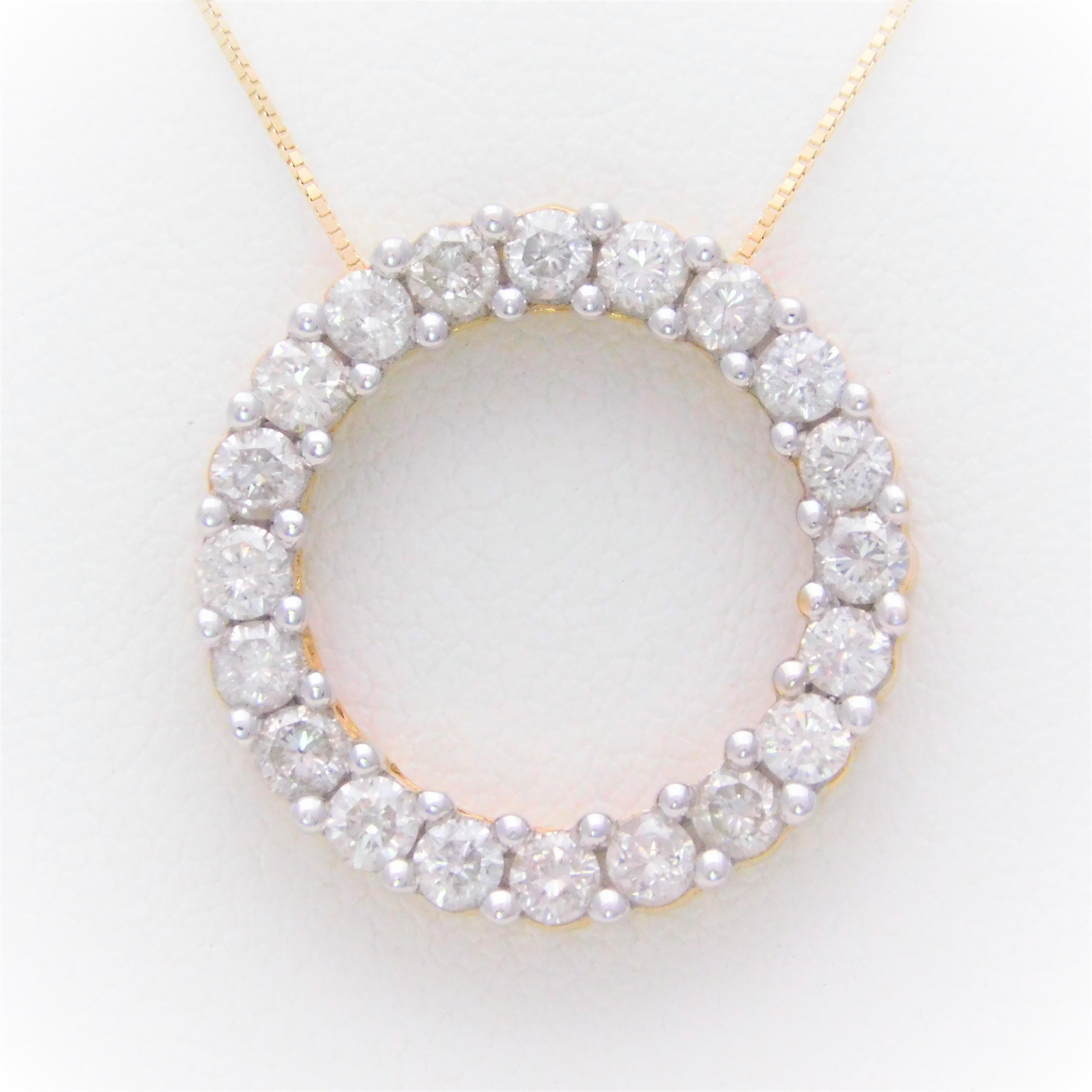 Two diamond pendant necklace Sale