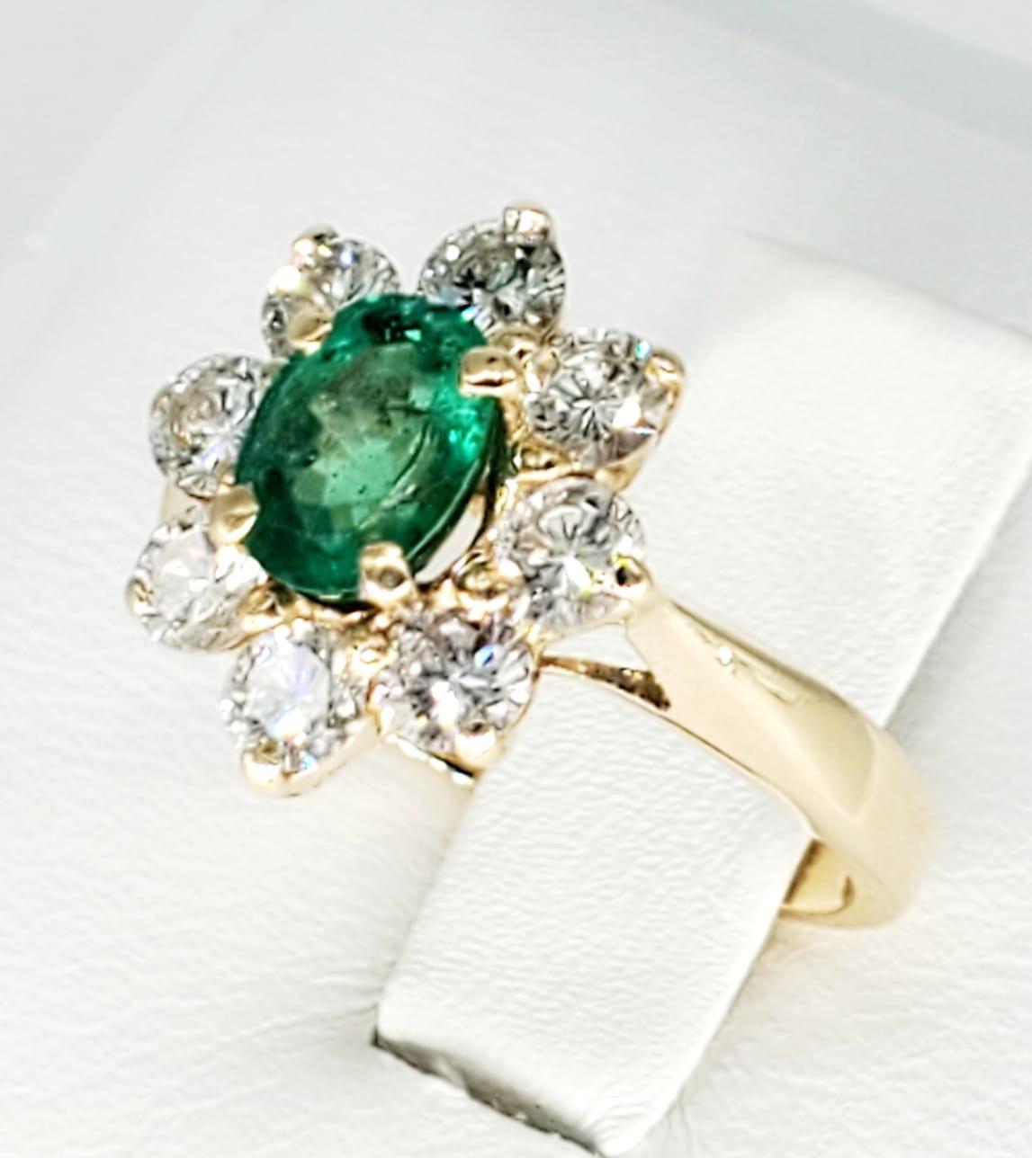 vintage diamond flower cluster ring