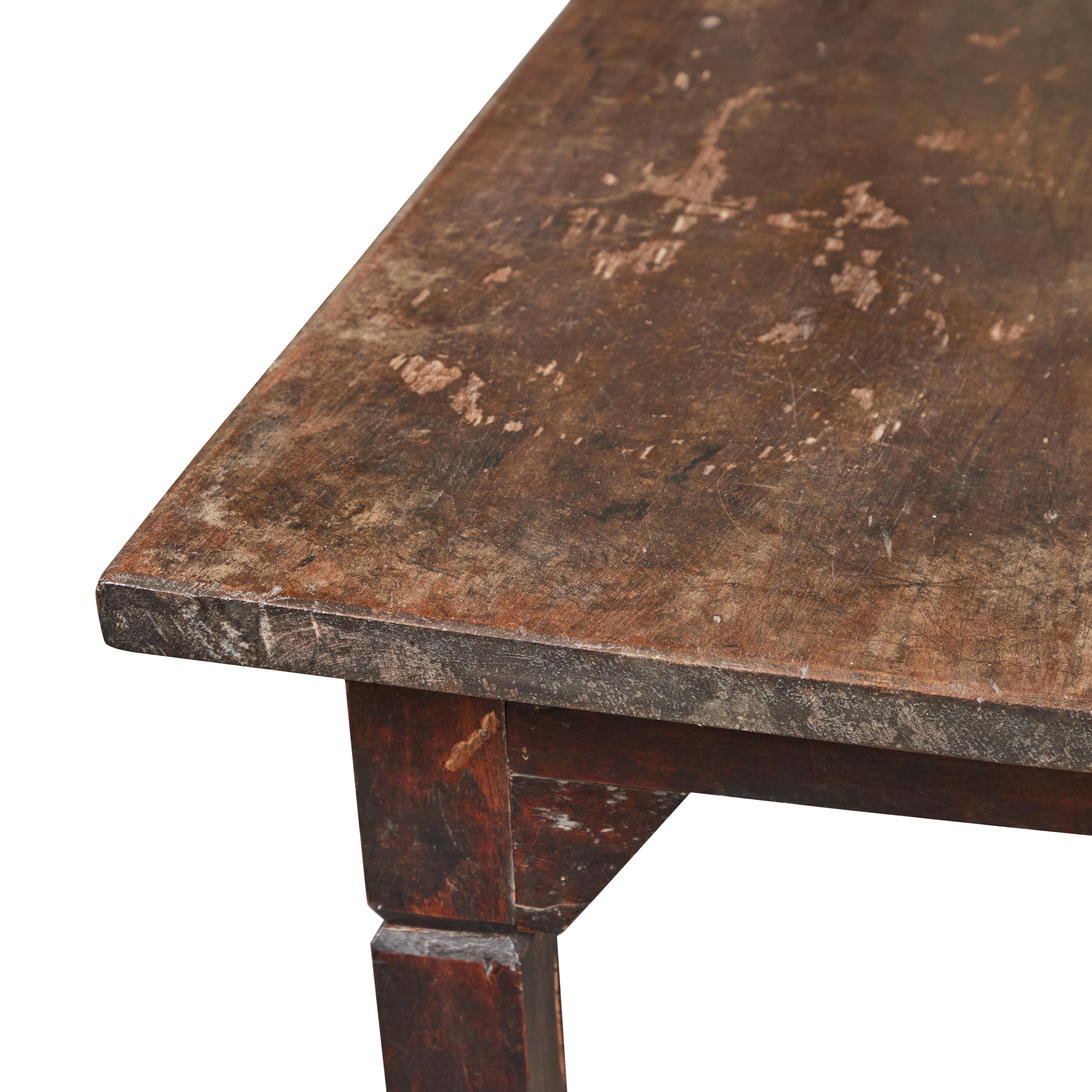 Vintage 2-Plank Top Teak Table 1