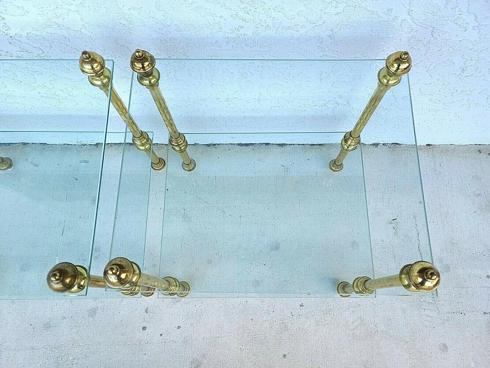 comodini ottone e vetro