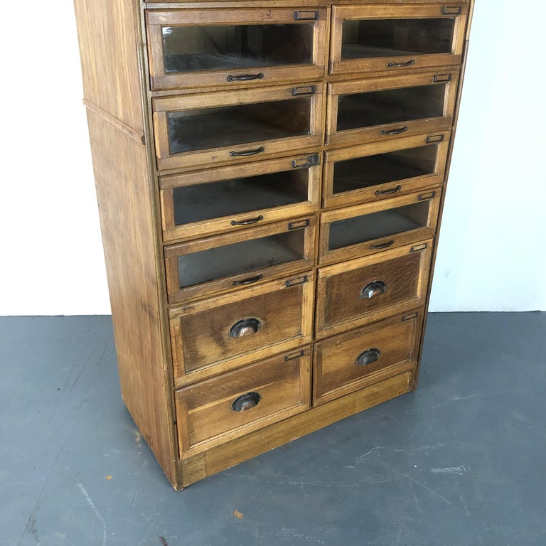 Vintage 20 Drawer Haberdashery Shop Display at 1stDibs