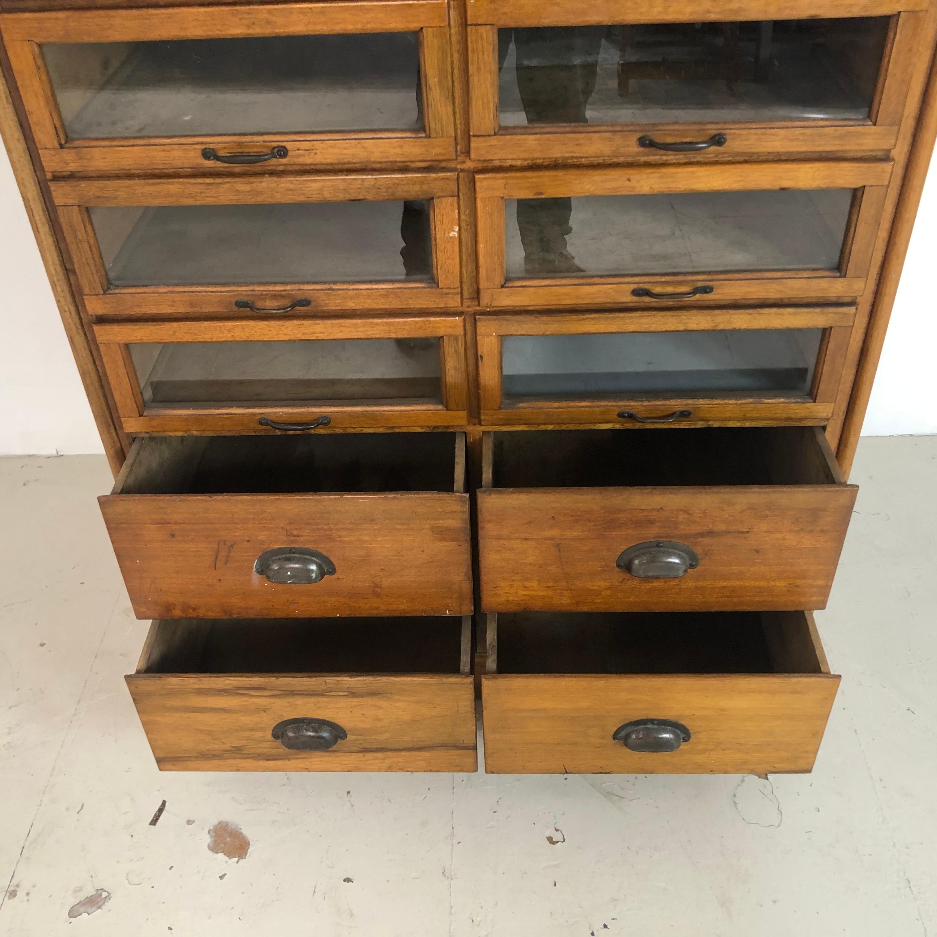 English Vintage 20-Drawer Haberdashery Cabinet Shop Display